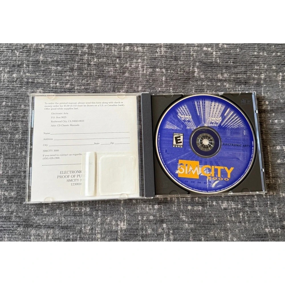SimCity 3000 PC Game One Strategy CD